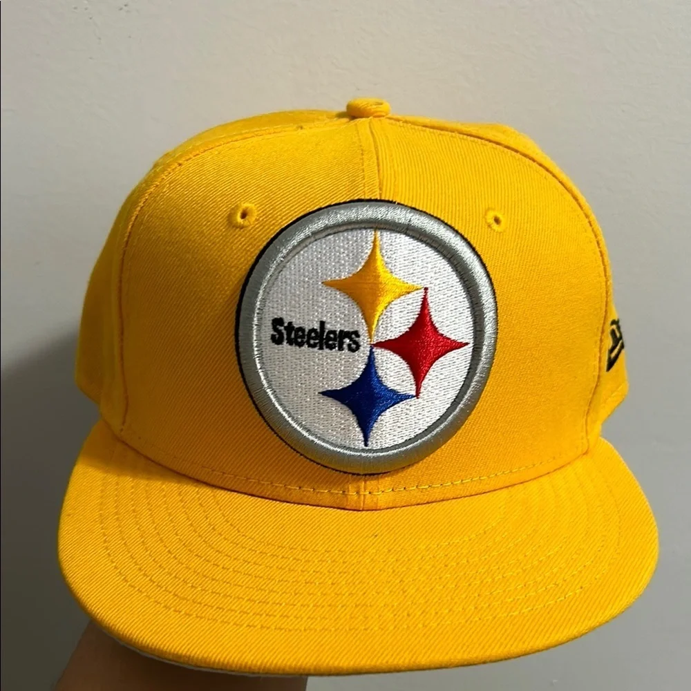 New Era Yellow and Gray Steelers Cap